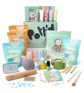 DIY Air-Dry Clay Candle Making Kit with Fragrance Oil
