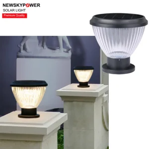 LED Gate Column Fence Pillar LED Lighting Victorian Wrangler Solar Head Post Fixture