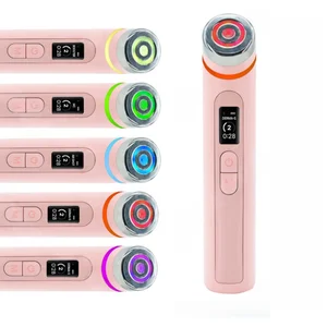 2026 New Pink Booster Pro Skin Care Wand Eye Beauty Device,6 in 1 Multifunction Face Massager