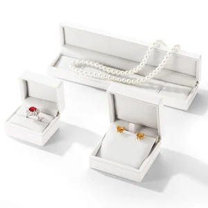 Elegant White Jewelry Gift Box