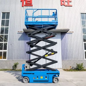 Rough Terrain Electric Motor Mobile Hydraulic Scissor Lift Compact Elevated Work Platform Lift Platform