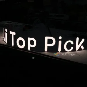 Custom front-lit business signage