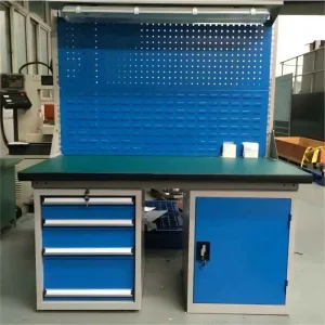 Customized Heavy Duty Steel Mobile Workbench for Warehouse Workshop Plant Lab