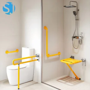 Customized Size Nylon Bathroom Grab Bars Ada Safety Support Rail for Toilet Shower and Wash Basin Bathroom Safety Solution