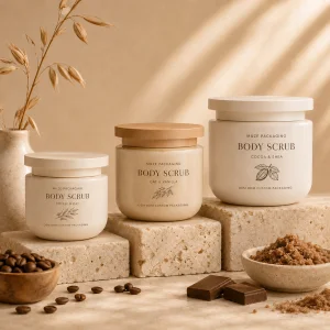 Custom Body Scrub Jars Wholesale