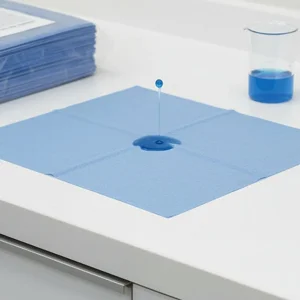 Blue Sterilization Tray Liner Towel