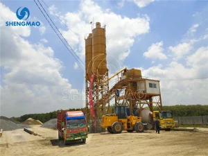 Hzs Stationary Concrete Batching Plant Beton Concrete Cement Fly Ash Mixing Plant
