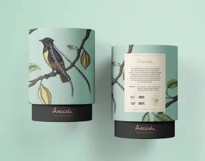 Custom Biodegradable Tea Canister Packaging