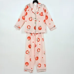 Conjunto de pijama elegante de seda personalizada