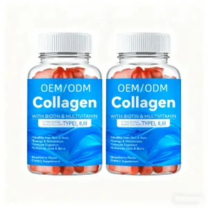 OEM Multivitamin Dietary Supplement Collagen Gummies Collagen Gummies with Biotin Vitamins Factory Direct Sales