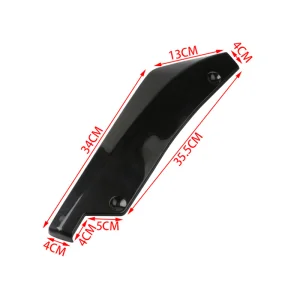 Protetor de Difusor Splitter de Spoiler Lateral de Saia de Bumper Traseiro Universal para Carro