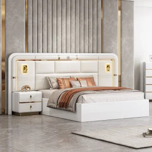 Foshan Wholesale House Modern King Size Hotel Bed Room Sets Double Wooden Frame Storage Full Contemporary Home Luxury Bedroom Set Furniture