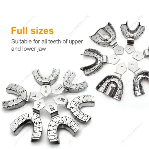 Specialized Instrument Equipment CE Approved Rixi Metal Impression Stainless Steel Trays