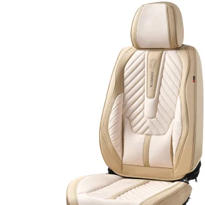 PVC Car Seat Covers Full Set for 5 Seats Universal Fit Luxury Sports Style