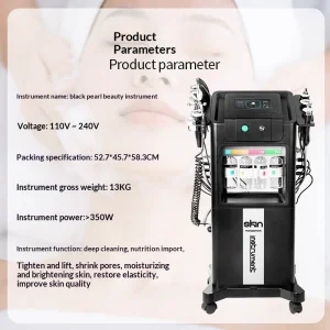 Lingvita Black Pearl Aqua Beauty Machine Oxygen Skin Care Advanced 10 in 1