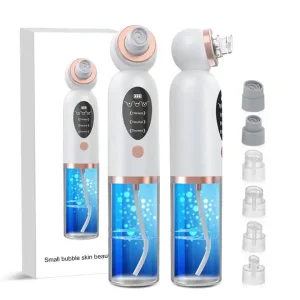 Small Bubble Home Use Handheld Skin Care Vacuum Pore Cleaner for Face Strong Suction Power Blackheads Removal Machine