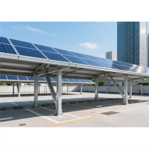 10kw Lightweight Waterproof Solar Carport Installation Bracket Structure Aluminum Photovoltaic Solar Carport System