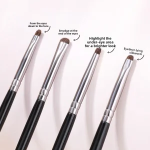 Natural Hair Eye Shadow Concealer Makeup Brush Set