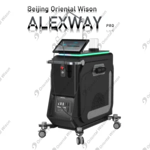 15.6inch Laser Alexandrite de Tela Digital 755nm Remoção de Pelo ND YAG 1064nm Tratamento de Lesões Pigmentadas e Veias Vasculares Equipamento de Beleza para a Pele