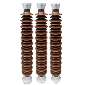 126kv Aislador de porcelana de núcleo sólido para postes de línea de transmisión de alta tensión 115kv Aislador