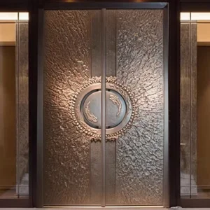 Luxury Copper Double Entry Door Smart Lock