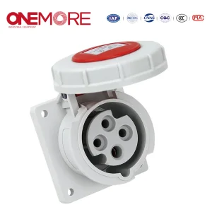 CE En 60309-1 Flush-Mounted Straight Socket for Reliable Industrial Power
