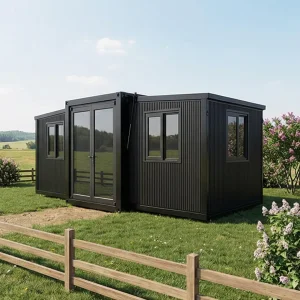 Spacious 40-Foot Expandable Container Home with Modern Bathroom