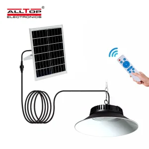 Alltop Factory Price LED High Bay Light Remote Control Industrial IP65 High Bay Light Warehouse Lighting Pendant Lamp LED Solar High Bay Light