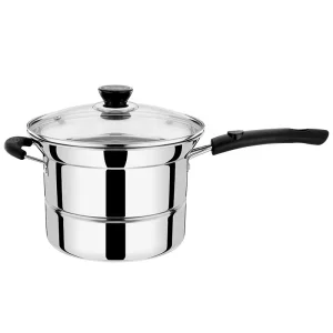 Customized Set Cookware Multi-Function Pot Stainless Steel Steamer Noodle Pot Tempura Fryer with Basket