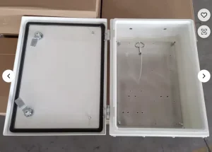 Custom IP67 Wall Mounting Power Aluminium Electrical Battery Box Enclosure with a Gland Plate