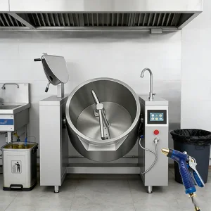 Induction Industrial Cooking Kettle with Agitator for Fruit Preserves & Jam Plants in Michoacán