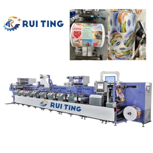 RTRY-650 Top-grade 6 Colors Paper Film Flexo Inline Horizontal Printing Machine