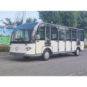 23 Seat Shuttle Transport Sightseeing Electric 23 Passenger Bus for Sale Closed Sightseeing Vehicle