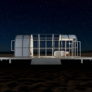 Semi Dome Seaside Glamping Sunroom