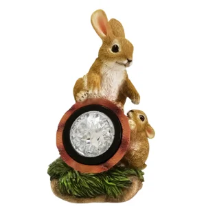 China Solar-Powered Rabbit Family