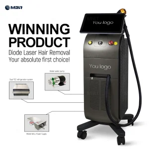 Diode Laser Hair Removal Beauty Machine + Laser Epilator - All-in-One Medical Beauty Equipment for Salon Permanent Results