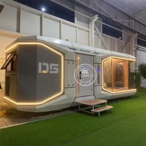 Casa Modular Prefabricada Cápsula Exterior Cabaña Cápsula Portátil Casa Pequeña Interior Ergonómico para Parque Turístico