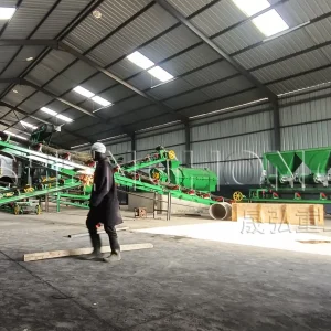 Industrial Scale Chicken Manure Processing Turner Drum and Deodorization Fertilizer Line