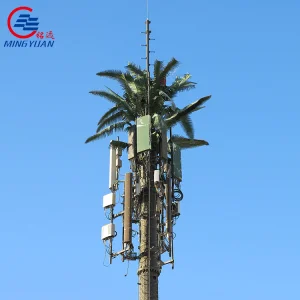 Bionic Tower Camouflaged Cell Towers GSM Telecommunication Antenna Tower Steel Monopole For Sale