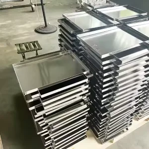 Commercial 60*40 Food Grade Aluminum Oven Baking Tray Double Edge Drying Pan Baking Sheet Double-Edge Oven Baking Dish Cake Pan