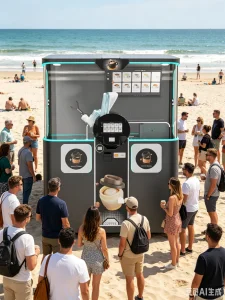 Commercial Robotic Arm Coffee Vending Equipment Full Auto Unattended Coffee Machine for Gas Station Unmanned Retail Store Office