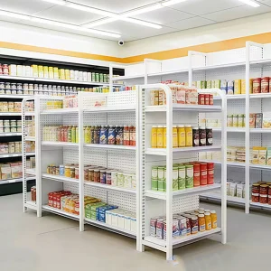 Light Duty Supermarket Shelves Retail Display Rack