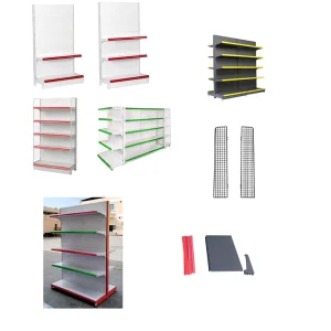 60KG Wholesale Guichang Estantes Layers Black Q235 Steel Light  Metal Shelf Checkout Counter Display