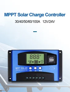 Easun Smart Single Pv Input Energy Panel Battery Regulator Pcb Auto 12v 24v 1500W 98.1% Efficiency Solar Charge Controller