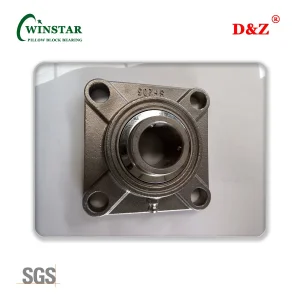 High Quality 1" Stainless Steel Four Bolt Flange Bearing Unit Ssucf205