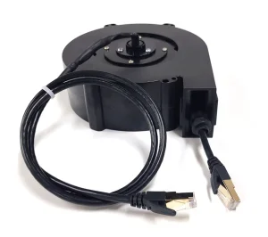 RJ45 CAT6 Cat7 Cabo de extensão retrátil com mola de bloqueio, livre de enrolamento de Ethernet