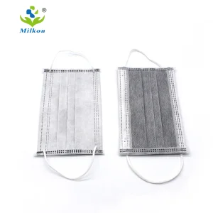 5-Ply Disposable Face_Mask Breathable Filter Activated Carbon Masks with Wide Comfortable Earloop for Adults