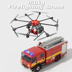 150kg Fire Fighting Drones Bomberos Aerial Wild Forest Urban Building Factory Firefighting Long Range Uav Heavy Lift Industrial Drone Price for Fire Fight