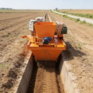 Self-Walking Concrete Ditch Maker Farm Irrigation Channel Slipform Machine