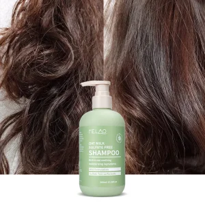 Luxury Sulfate Free Oat Milk Shampoo for Intense Hydration and Frizz Control Scalp Soothing Treatment with Natural Essential Oat